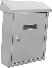 DOITOOL Vintage Wall Mounted Mailbox Durable Letter Box for Home Garden Decor Retro Design Suggestion Box for Outdoor Use and Secure Mail Storage