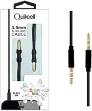 QuikCell CAUX568BLK 3.5mm Auxiliary Cable 1M - Black