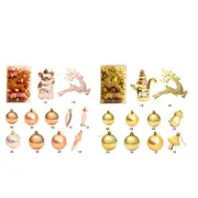 60PCS Christmas Ball Ornaments Set Hanging Christmas Ball Baubles for Xmas Tree Holiday Party Decorations -Gold and Rose Gold