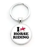 HORSE & WESTERN GIFTS ACCESSORIES HORSE RIDING KEY RING