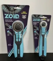 ZOID Tools set of 2 45mm and 28mm Rotary Cutters with Soft-Touch Handle New