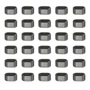 Cord Stopper Ends, 30 Pack Cord Rope Fastener for DIY Bags, Bright Grey