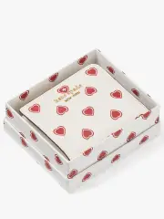 Madison Heartfelt Geo Printed Boxed Small L-Zip Bifold Wallet