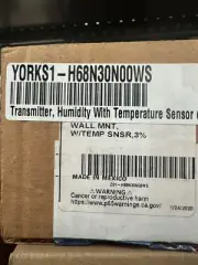 York S1-H68N30N00WS Transmotor, Humidity with Temperature Sensor, Wall Mount.