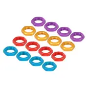 16PCS Aluminum 17mm Wheel Nut Thread 1.0mm for 1/8 RC Red/Gold/Blue/Purple