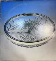 NIB Collectible LEONARD Silverplated and Crystal RELISH DISH with 3 Forks