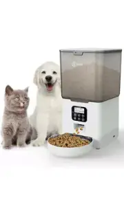 Automatic Cat Feeders, 5.6L Cat Food Dispenser up to 20 Portions Control 4 Meals