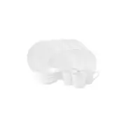 Royal Doulton Dinnerware Set 16-Pcs Stoneware Dishwasher Safe Casual White Glaze