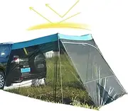 SUV Trunk Tent, Screen Net UV Protection Car Awning Tailgate Tent, UV Protection Car Roof Canopy, Windproof Tents for SUV, Cars, Hatchback, Sedan 137.8x118.11x82.68 In