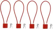 ARTIBETTER 4pcs Backpack Lock Luggage Lock Metal Strong Steel Cable for Cycle Safety Theft Protection