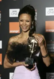 Thandie Newton poses backstage Awards Room Orange British Academy - Old Photo 5