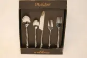 IL MULINO STAINLESS STEEL RUSTIC LOOKING HANDLES FLATWARE SET-SERVICE FOR 4 -NEW