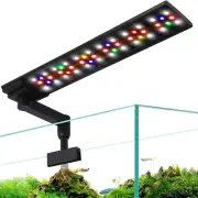 LED Aquarium Light, Full Spectrum Fish Tank Clip on Light with Adjustable Timer