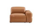 Jaron Leather Single Arm Sofa