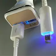 LED USB Micro Cable Fast Car Charger For Samsung Galaxy Note 4/5 S6 S7 S7Edge