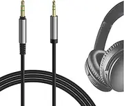 Geekria Audio Cable Compatible with Bose QuietComfort Ultra, QC 45, QC35II, QC35, QC25, 700 Headphones, 3.5mm to 2.5mm Replacement Stereo Cord (4 ft / 1.2 m)