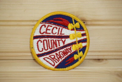 CECIL COUNTRY DRAGWAY, 3" Embroidered Patch