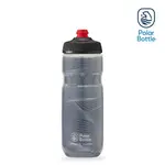 POLAR BOTTLE 20OZ 雙層保冷噴射水壺 JERSEY KNIT 深灰 / 公路車 自行車 腳踏車 保冷水壺