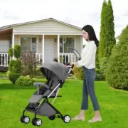 Lightweight Compact Baby Stroller Infant Pram Easy-Fold Shock-absorbing Stroller