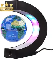 Magnetic Levitation Floating Globe LED Light Touch Switch Desk Decor Tech Gift