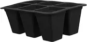 BESPORTBLE Space-Saving 6 Hole Silicone Seedling Pot Reusable Nursery Pot Tray Drainage Holes Ideal for Planting