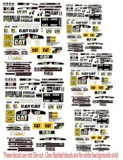 1:32 1:64 DECALS FOR DIECAST CATERPILLER FARM TRACTORS & DIORAMA