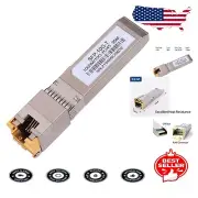 10G SFP+ RJ45 Copper Transceiver, Plug-and-Play, 30m Reach for Cisco & Ubiquiti
