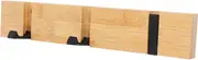 Wall Mounted Coat Rack with 3 Foldable Hooks Modern Wooden Hat Rack Space-Saving Coat Hanger for Entryway Hallway Living Room Bedroom Bathroom