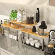 Kitchen Countertop Organizer Counter Shelf 2 Tier Separable Corner Shelf for ...