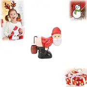Christmas Butt Bubble Machine,Santa Claus Bubble Butt Machine,Farting Santa Bubble Blower,Bubble Blowing Farting Santa,Automatic Battery Powered Santa Bubble Machine with Light & Sound