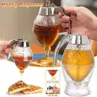 2PCS Honey Syrup Dispenser Jar Cup Container Bee Hive Trigger Storage Bottle AU