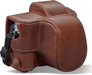MegaGear Genuine Leather Camera Case Compatible with Olympus OM-D E-M10 Mark IV