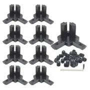 8PCS 2020 Extrusion Cube Connectors 2020 Aluminum Extrusion 3 Way Corner with...