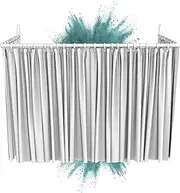 Shower Curtain Rail Corner 12 Combinations, Angle and U-Shape, Mounting on Wall or Shower Rail Over Corner without Ceiling Bracket, Angle Rod with PVC-Free Plastic Coating, 100% Rustproof