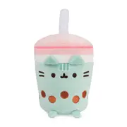 Pusheen Sips Boba Tea Plush 19cm Soft Toy with Boba Tea Cup Design