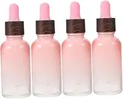 Ipetboom 4Pcs Glass Dropper Bottles Portable Travel Essential Oil Containers Stylish Design for Convenient Storage of Oils for Travel Use