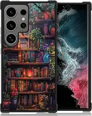 CARLOCA Compatible with Samsung Galaxy S23 Ultra Case,Colorful Book Wall Flowers Galaxy S23 Ultra Cases for Boys Men,Anti-Scratch Soft TPU Design Case for Samsung Galaxy S23 Ultra Case 6.8-in