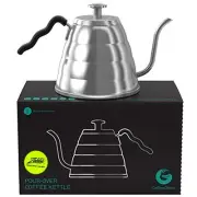 Gooseneck Kettle with Thermometer, 1000ml Stainless Steel, Stove Top, Premium...