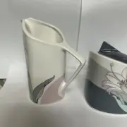 VNew Decade Cafe Du Soir Covered Sugar Bowl & Creamer Japan