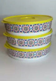 Set Of 3 Tupperware Costa del Sol Bowls NEW ! 2.5L