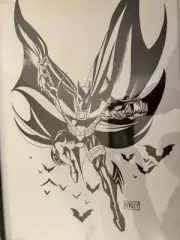 Original Art 11*17 Mike Manley Batman Azrael Knight Fall