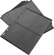 Pcs Double-sided Pvc Stamp Collecting Sheets Hole Inserts for Stamp Display
