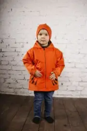 Toddler Children Unisex Hooded TigerCub RainCoat+Hat+BackPack Jacket Waterproof
