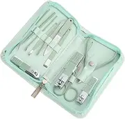 EPIGEIST 1Set Portable Nail Care Kit Manicure Set Matcha with Storage Case Professional Pedicure Tools for Home and Travel Use present for Family