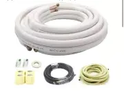 33 Ft Mini Split Line Set,Air Conditioning Copper Tubing Pipe Extension 3/8”1/4