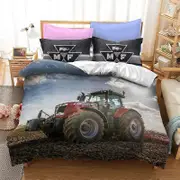v1096 Bed Sheets Tractor Duvet Cover Set with Pillowcase Single Double Twin Full Queen King Bedding Set Digital Printing Comforter Cover 3-Piece Bedd