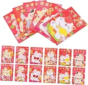 SHINEOFI 36pcs Paper Packets Year Supply Chinese Year Envelopes 2025 Red Envelope Snake Design