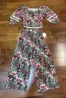 Cynthia Rowley 2-piece resort wear set Floral NWT size small
