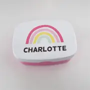 Rainbow Pink Personalised Lunch Box