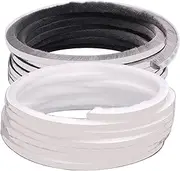 Self Adhesive Weatherstrip, 10m Dustproof Noise Reduction Windproof Window Door Seal Strip, Brush Weatherstrip for Home Classroom Office (White, 9 x 15mm)